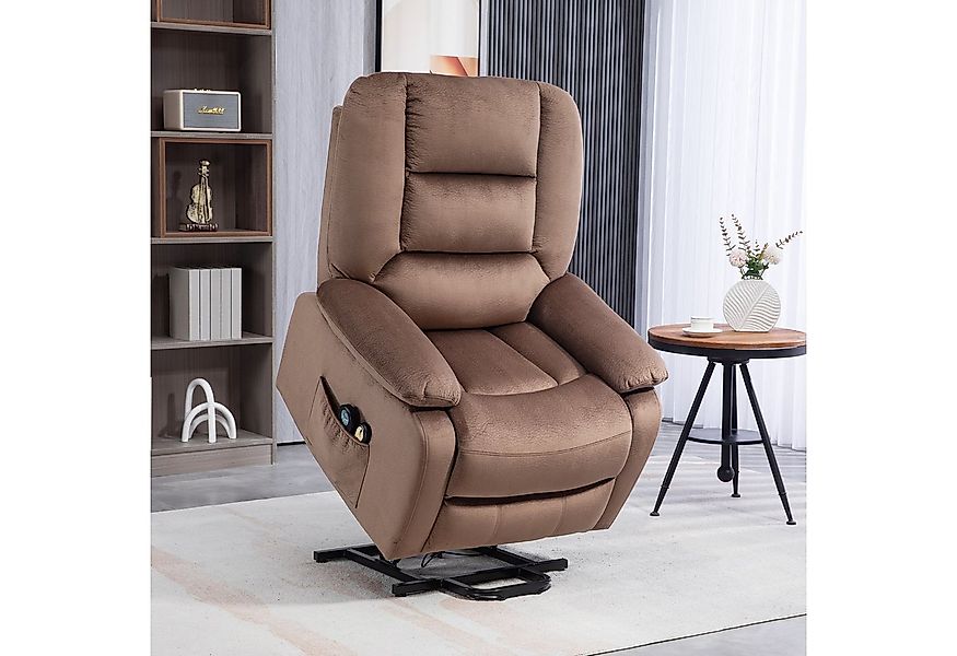 HOMCOM Relaxsessel Fernsehsessel mit Aufstehhilfe Elektrisch, mit Liege-/ W günstig online kaufen