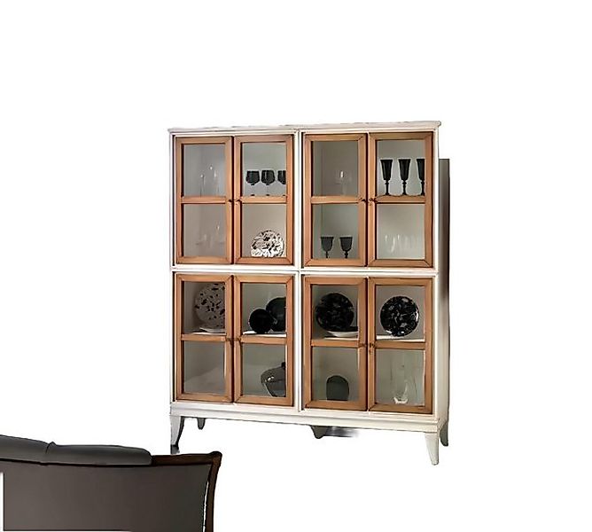 Xlmoebel Vitrine Luxuriöse Holzvitrine für das Wohnzimmer in Weiß - Neuarti günstig online kaufen