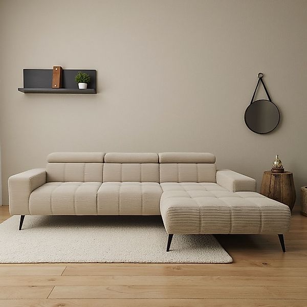 DOMO collection Ecksofa »Trento L-Form, mit Kufenfuß oder Einzelfuß«, wahlw günstig online kaufen
