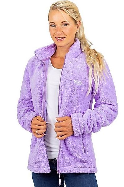 Reichstadt Fleecejacke Kuschelige Flauschige Jacke 22RSW002 Purple M mit St günstig online kaufen