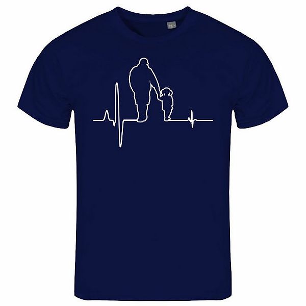deinshirt Print-Shirt Herren T-Shirt Herzschlag Vater günstig online kaufen