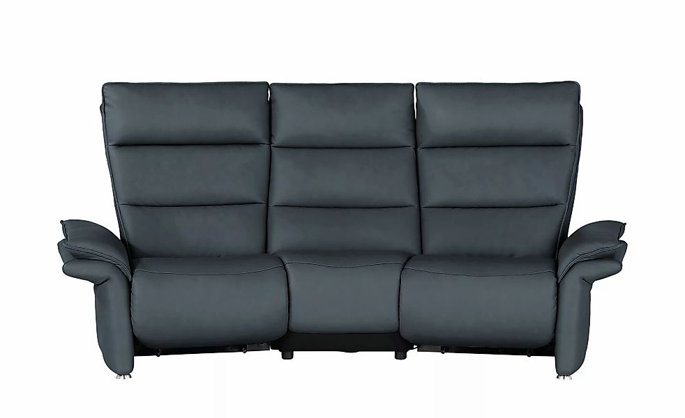 Hukla Trapezsofa aus Leder  Corvina ¦ blau ¦ Maße (cm): B: 216 H: 109 T: 10 günstig online kaufen