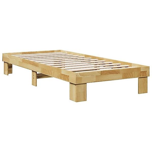 vidaXL Bett, Massivholzbett ohne Matratze 90x190 cm Eichenholz günstig online kaufen