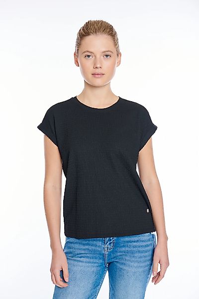 ZABAIONE Kurzarmshirt "Al44legra", Crinkle-Ware günstig online kaufen