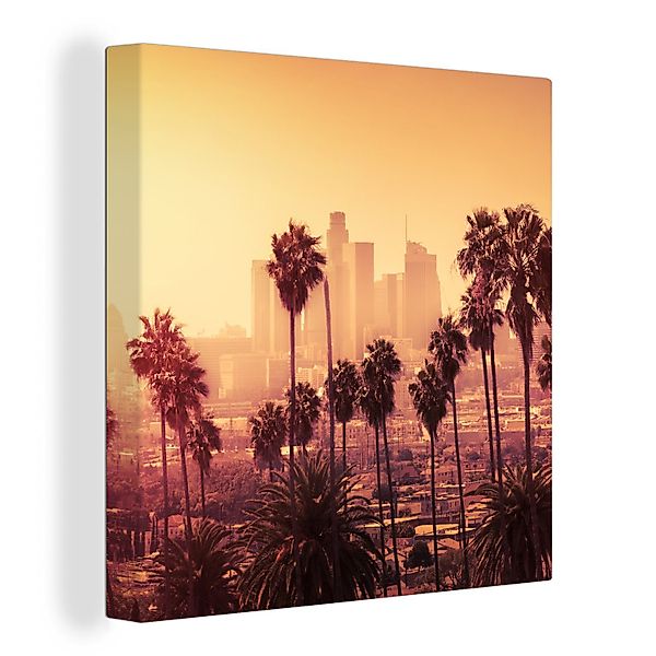 OneMillionCanvasses® Leinwandbild Palme - Skyline - günstig online kaufen