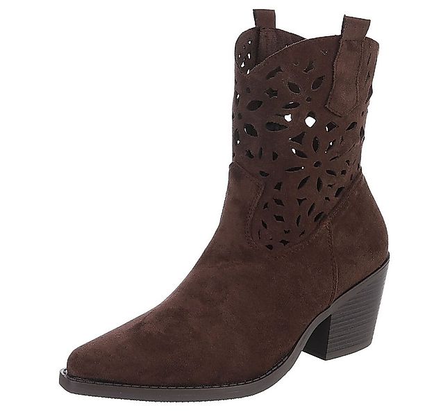 Ital-Design Elegante Stiefeletten mit Ausschnitt für Damen in Alltag und Fr günstig online kaufen