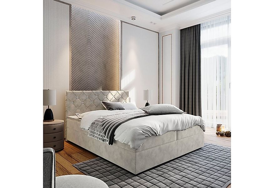 Masseno Boxbett RIVA 160x200 cm mit Bonell Matratze und Topper günstig online kaufen