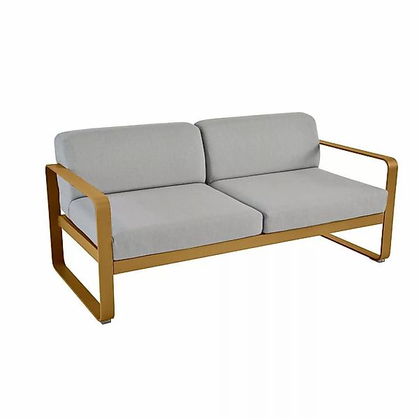 Bellevie Lounge-Sofa 2-Sitzer D2 Lebkuchen 79 Flanellgrau günstig online kaufen