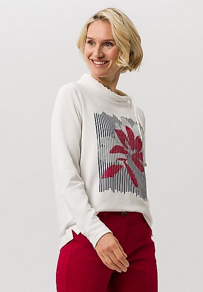 FRANK WALDER Langarmshirt mit Placement-Print günstig online kaufen