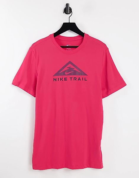 Nike Running – Trail – T-Shirt in Rot günstig online kaufen
