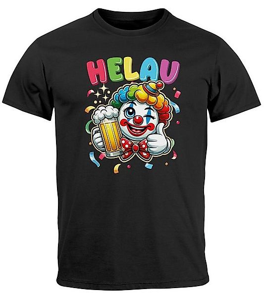 MoonWorks Print-Shirt Herren T-Shirt Fasching Karneval Clown Alaaf Helau Ve günstig online kaufen