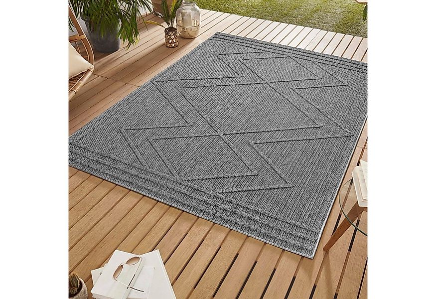 SIMPEX24 Outdoorteppich Boho Design, Läufer, Höhe: 8 mm, In& Outdoor Teppic günstig online kaufen