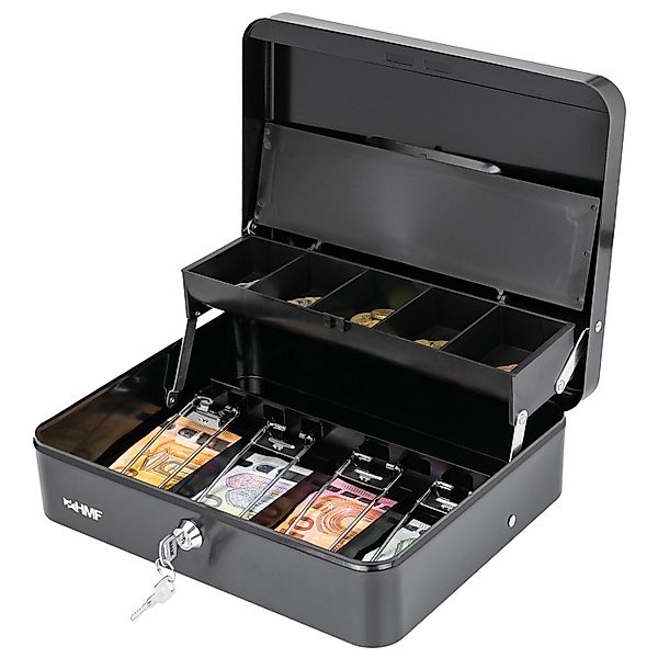 HMF 15230-02 Geldkassette Abschließbar Münzeinsatz 4 Scheinfächer Klammer 3 günstig online kaufen