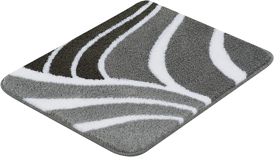 Kleine Wolke Badematte "Flame" Höhe 15 rutschhemmend beschichtet fußbodenhe günstig online kaufen