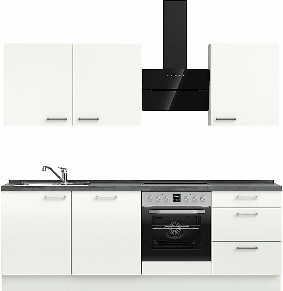 nobilia Küchenzeile ""Laser II", Ausrichtung wählbar, Breite 240 cm" vormon günstig online kaufen