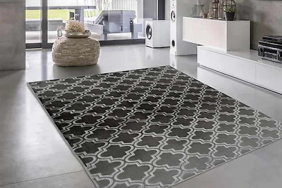 my home Teppich »Triana«, rechteckig, 7 mm Höhe, 3D-Design, geometrisches & günstig online kaufen
