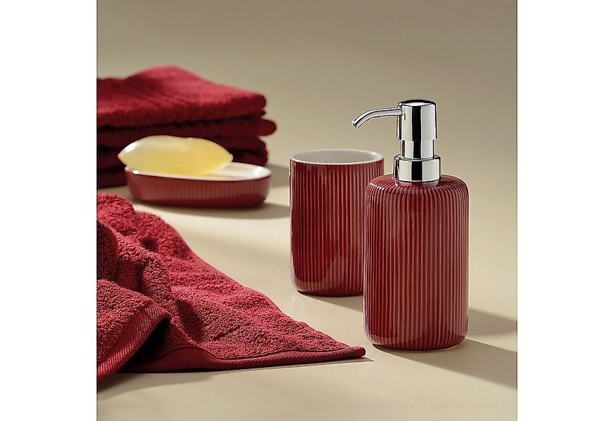 kela Seifenspender Ava, glänzende Keramik, 350 ml, austauschbarer Pumpkopf günstig online kaufen