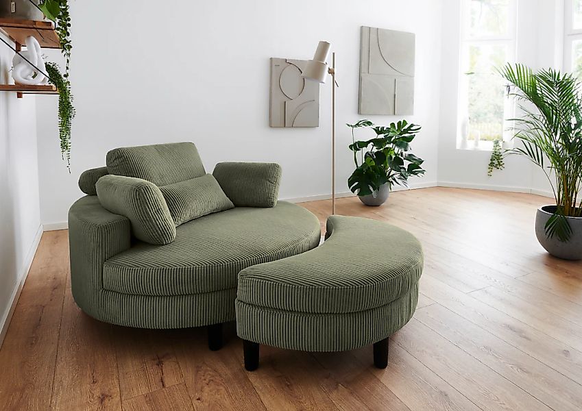 ATLANTIC home collection Loveseat "Ravi, B: 114 cm" XXL- Sessel, mit Staura günstig online kaufen