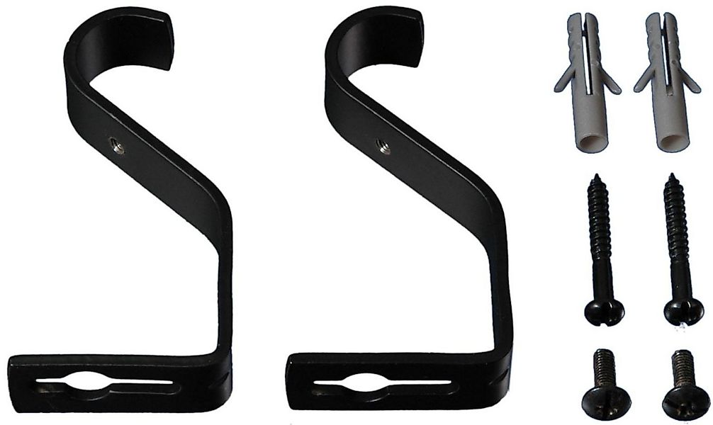 Liedeco Träger, Gardinenstangen, (Set, 2-St), für Gardinenstangen Ø 20 mm günstig online kaufen