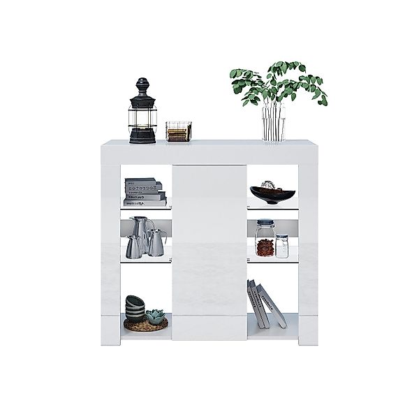 SONNI Sideboard Sideboard Küchenschrank mit LED günstig online kaufen