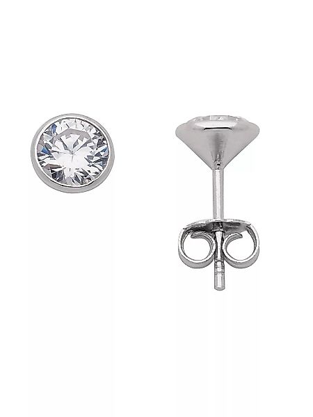 Adelia´s Paar Ohrhänger "925 Silber Ohrringe Ohrstecker Ø 6,5 mm", mit Zirk günstig online kaufen