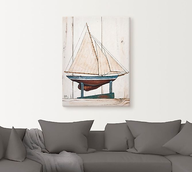 Artland Leinwandbild »Rennjacht«, Boote & Schiffe, (1 St.), auf Keilrahmen günstig online kaufen