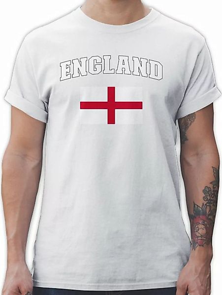 Shirtracer T-Shirt England Schriftzug mit Flagge, United Kingdom UK, Britan günstig online kaufen