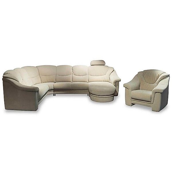 himolla Ecksofa Ecksofa 1951 Stoff Nuvano Sand Beige Relaxfunktion günstig online kaufen