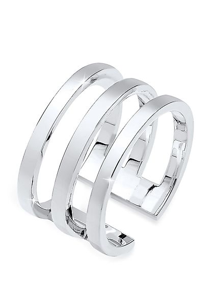 Elli Fingerring Silberring Breit Schlicht Offen günstig online kaufen