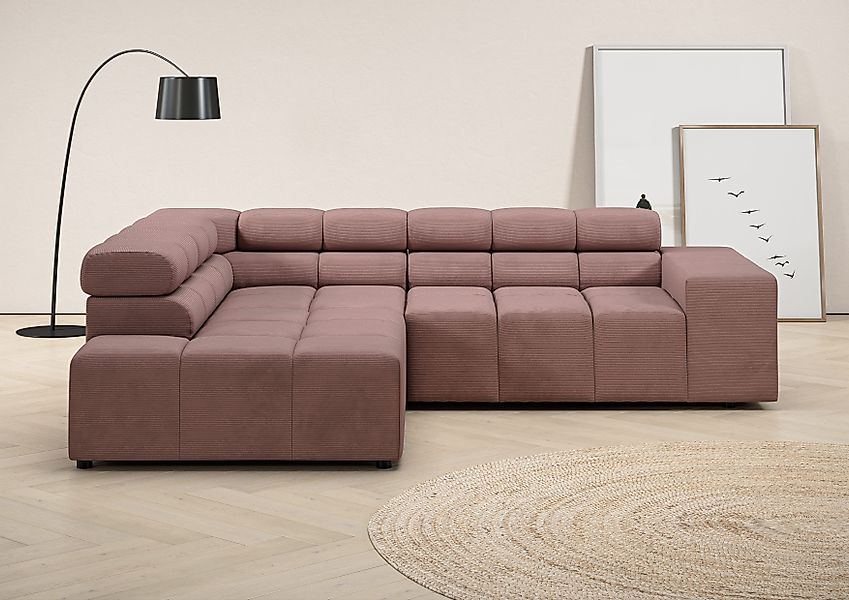 INOSIGN Ecksofa Ancona, incl. Kopfteilverstellung + günstig online kaufen