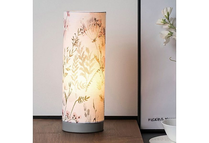 Pauleen Tischleuchte Flowery Romance, ohne Leuchtmittel, E14, Stoffschirm B günstig online kaufen