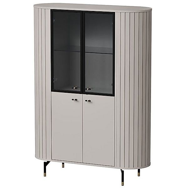 Feldmann-Wohnen Vitrine Zama (mit Türen, mit Einlegeböden, mit Glaseinsatz, günstig online kaufen