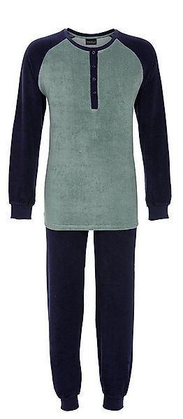 Ringella Pyjama aus Stretchfrottee mit Knopfleiste und Strickbündchen günstig online kaufen