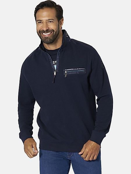 Jan Vanderstorm Sweatshirt ABBO mit moderner Waffelstruktur günstig online kaufen