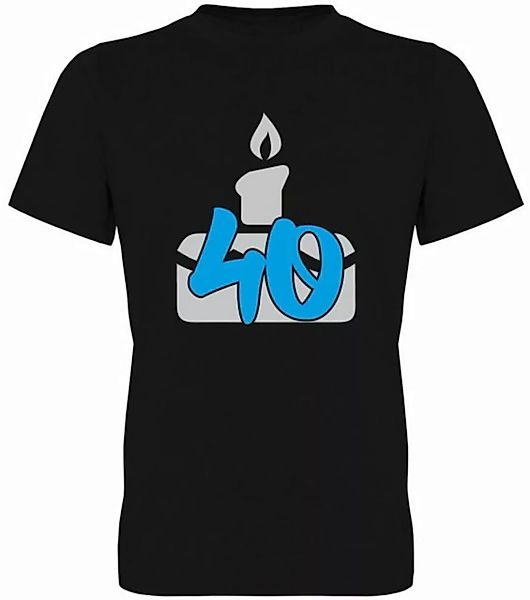 G-graphics T-Shirt 40 – Geburtstagstorte Herren T-Shirt, mit trendigem Fron günstig online kaufen