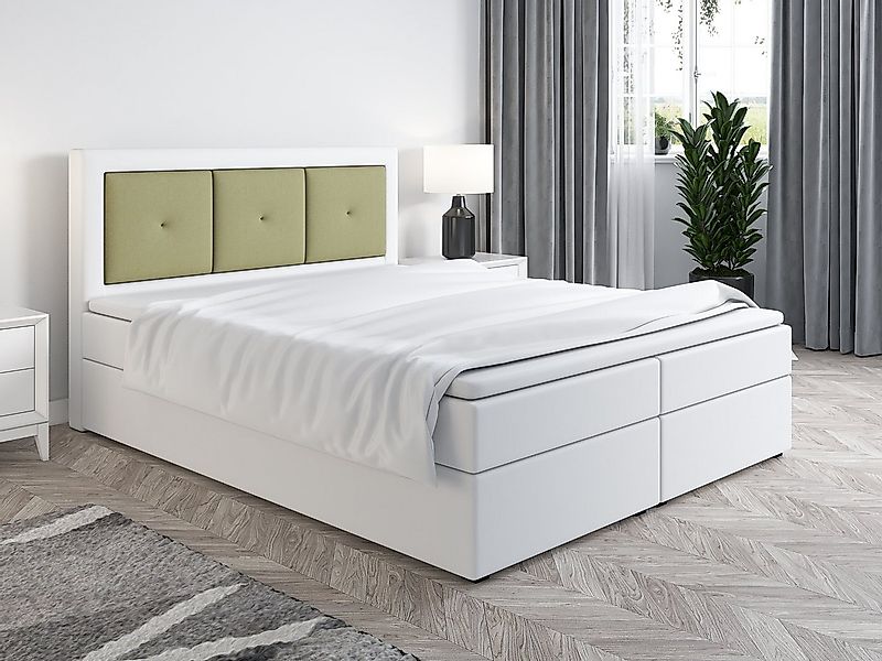 Fun Möbel Boxbett Schlafzimmerbett MILES (in Kunstleder (Soft) oder Kunstle günstig online kaufen