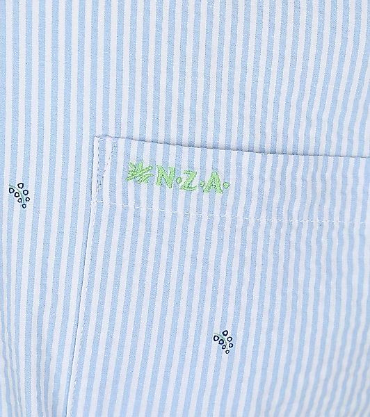 NZA Hemd Julius Print Blau - Größe 3XL günstig online kaufen