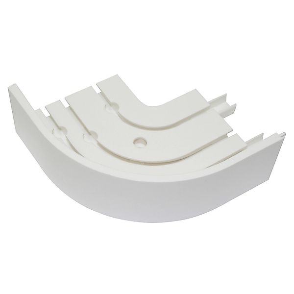 GARDINIA Vorhangschiene Rundbogen P2Ü, mit Bohren, Kunststoff, mit Bohren, günstig online kaufen