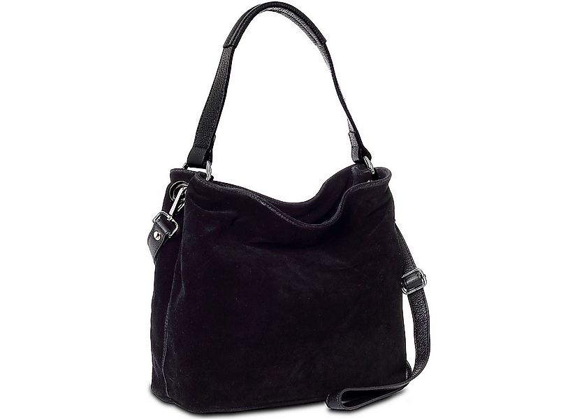 Caspar Schultertasche Damen Veloursleder Handtasche Klassisch - PREMIUM LIN günstig online kaufen