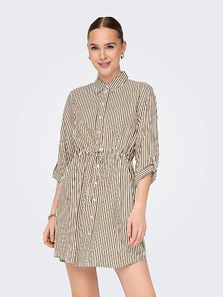 ONLY Hemdblusenkleid "ONLSARAH LS SHIRT DRESS WVN", Sommerkleid günstig online kaufen