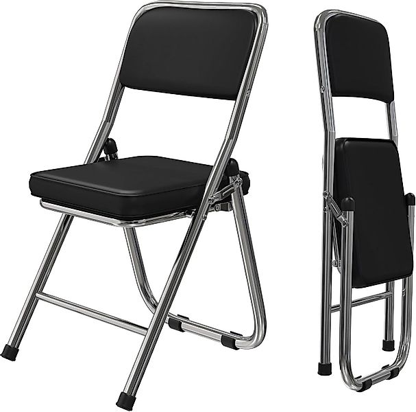 JEOBEST Klappstuhl Klappstuhl Gartenstuhl Klappbar, Gepolstert Kunstleder, günstig online kaufen