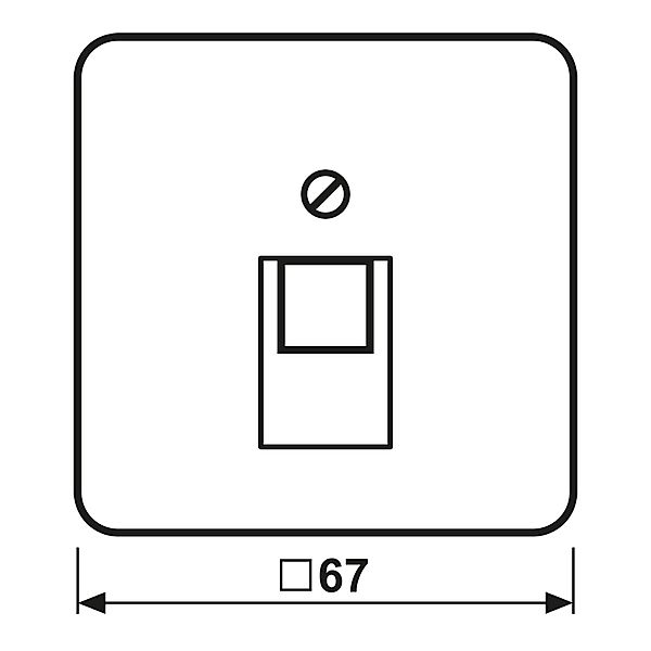 Jung Abdeckung aws für IAE/UAE-Dose CD 569-1 UA WW - CD569-1UAWW günstig online kaufen