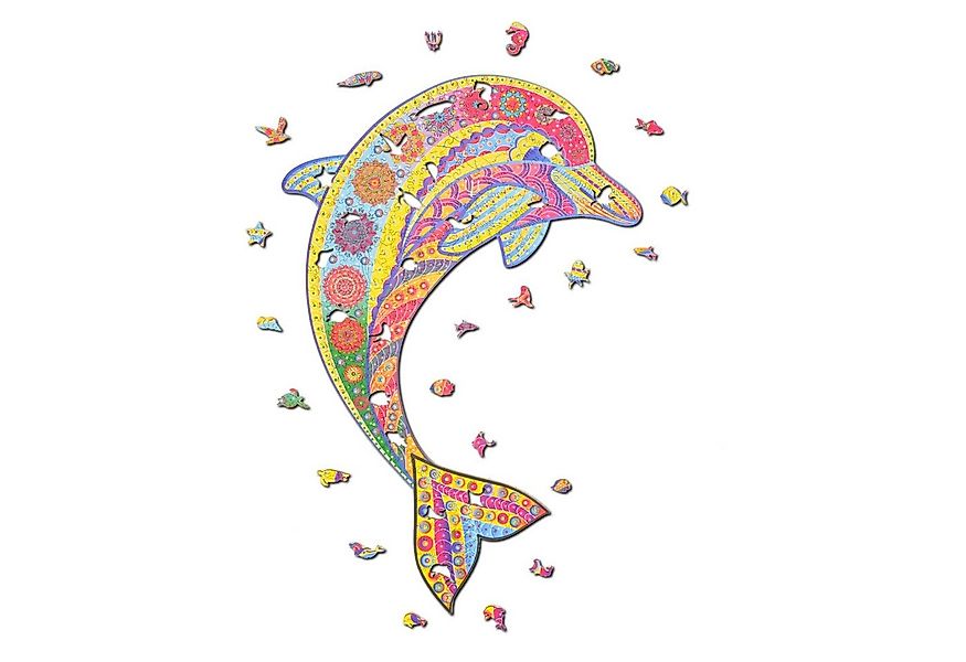 Woody Puzzles Puzzle Delfin, 299 Puzzleteile günstig online kaufen