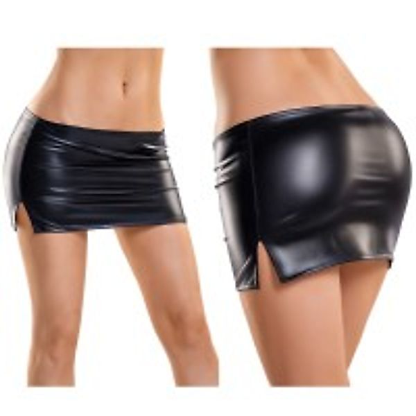 Glänzender Wetlook-Minirock günstig online kaufen