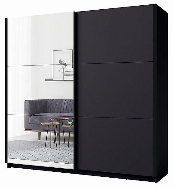 Feldmann-Wohnen Schwebetürenschrank Arsala 11 (1 Kleiderstange, 5 Ablageböd günstig online kaufen