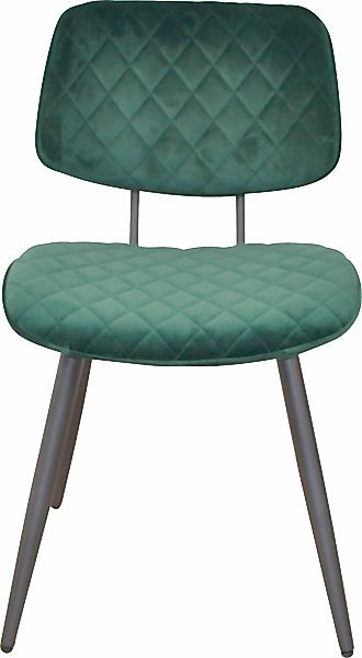 INOSIGN Polsterstuhl, (Set), 1 St., Samtstruktur, Gestell aus Stahlrohr, Si günstig online kaufen
