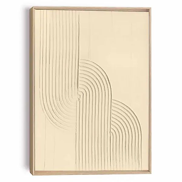 Reinders! Wandbild »Knot - sand«, Wohnzimmer - Beige - MDF - Abstrakt - 50x günstig online kaufen