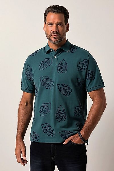 JP1880 Poloshirt Poloshirt Halbarm Piqué Stickmuster günstig online kaufen