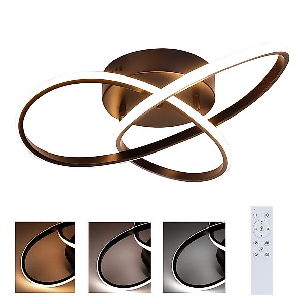 ZMH LED Deckenleuchte 3 Blatten Geometrie günstig online kaufen