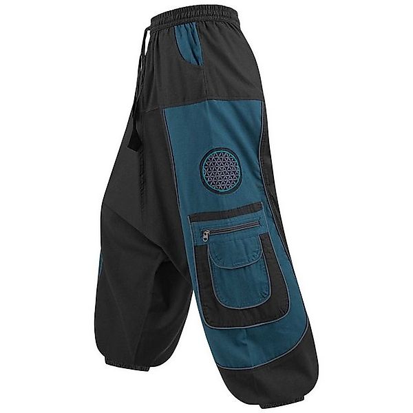 KUNST UND MAGIE Haremshose Cargohose Hippie Haremshose Goa Hose Lebensblume günstig online kaufen